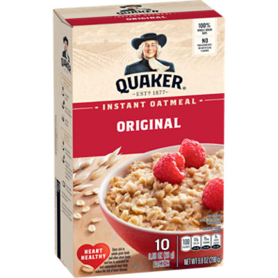 Quaker Instant Oatmeal, Original, 9.8 Oz, 10 Count, 9.8 Ounce