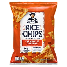 Quaker Farmhouse Cheddar Rice Chips, 2.5 oz
