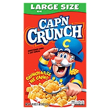 Cap'N Crunch Cereal Sweetened Corn & Oat, 18 Ounce