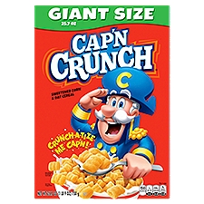 Cap'n Crunch Sweetened Corn & Oat Cereal Giant Size, 25.7 oz, 25.7 Ounce