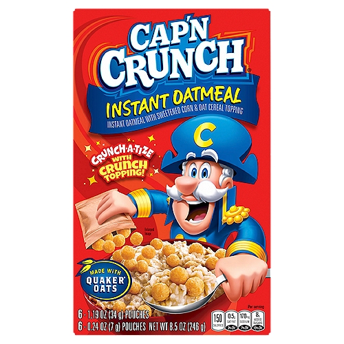Cap'n Crunch Instant Oatmeal Cereal Regular
