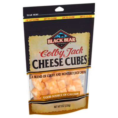 Black Bear Colby Jack Cheese Cubes, 8 oz