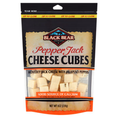 Black Bear Pepper Jack Cheese Cubes, 8 oz