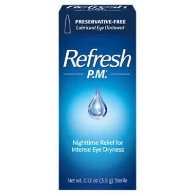 Refresh P.M.® Lubricant Eye Ointment Ointments, Net wt. 0.12 oz (3.5g) Sterile