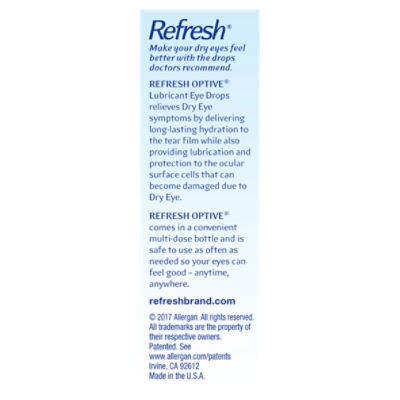 Refresh Tears Lubricant Eye Drops, 0.5 Fl Oz