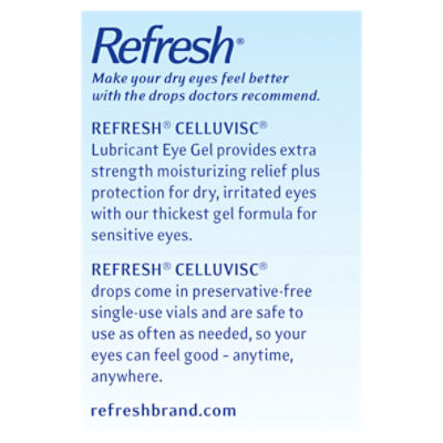 Refresh Plus Lubricant Eye Drops Preservative-Free Tears, 0.4 ml, 30 Count