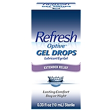 Refresh Optive Preserved Tears Sterile, Lubricant Eye Gel Drops, 0.33 Fluid ounce