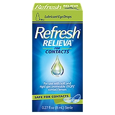 Refresh® RELIEVA™ FOR CONTACTS Lubricant Eye Drops For Use with Contact Lenses, 0.27 fl oz (8mL)