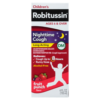 Children's Robitussin Nighttime Cough Long-Acting DM - 4 Fl Oz