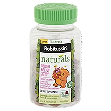 Robitussin Naturals Cough Relief +Immune Health Gummies Ages 3+, 30 Each