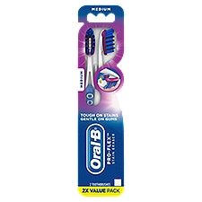 Oral-B Pro-Flex Medium Stain Eraser Toothbrushes Value Pack, 2 count