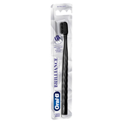 Oral-B Brilliance Whitening Toothbrush, Extra Soft, 1 Count (Color May Vary)