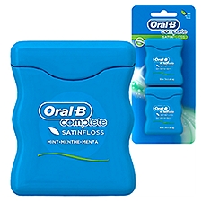 Oral-B Complete Mint Satin Floss, 2 count
