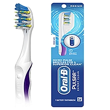Oral-B Pulsar Expert Clean Vibrating Med Battery Powered Toothbrush, 1 Each