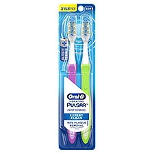 Oral-B Pulsar Vibrating Expert Clean Soft Battery Powered Toothbrushes Value Pack, 2 count