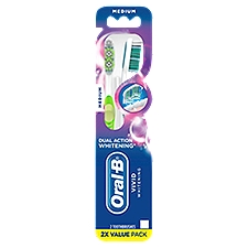 Oral-B Vivid Whitening Medium, Toothbrushes, 2 Each