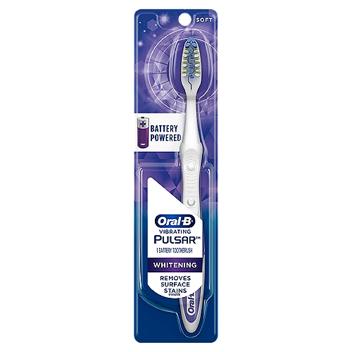 Oral-B Vibrating Pulsar Whitening Battery Powered Soft Toothbrush