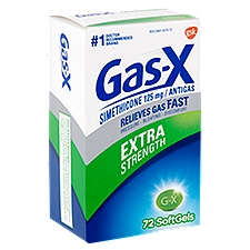 Gas-X Antigas - Extra Strength Softgels, 72 Each