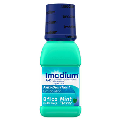 Imodium Mint Flavor Anti-Diarrheal Oral Solution, 8 fl oz, 8 Fluid ounce