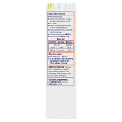 Motrin Original Berry Flavor Infants' Drops Pain Reliever, For Ages 6 Mos. to 23 Mos., 1 fl oz Image 8 of 10