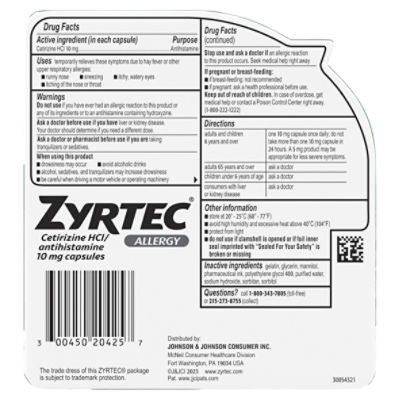 Can Dogs Have Zyrtec Liquid Gels