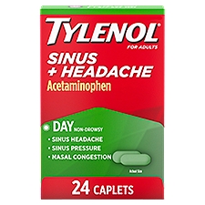 Tylenol Sinus + Headache Non-Drowsy Daytime Caplets, 24 ct, 24 Each