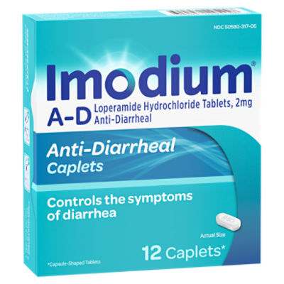 Imodium Anti-Diarrheal Caplets, 12 count