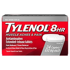 Tylenol 8 Hr Muscle Aches & Pain Acetaminophen Extended-Release Tablets, 650 mg, 24 count