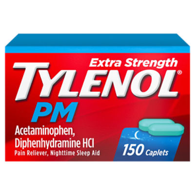 TYLENOL PM Extra Strength Caplets, 150 each