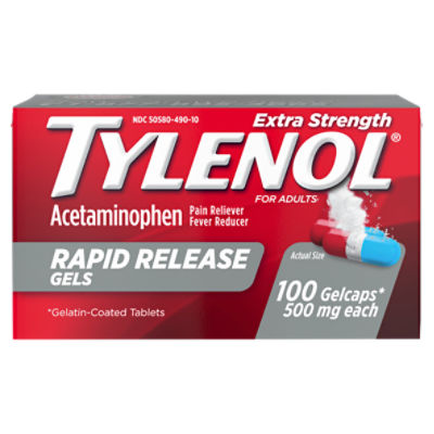 TYLENOL Rapid Release Gels, 100 each, 100 Each