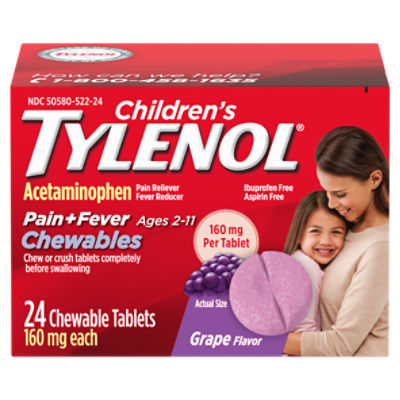 TYLENOL CHILDRENS Children's Tylenol Chewables, 24 each, 24 Each