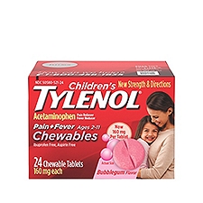 TYLENOL CHILDRENS Children's Tylenol Chewables, 24 each