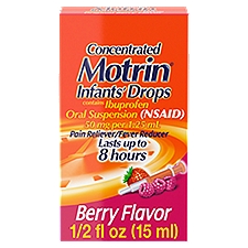 Infants' Motrin Concentrated Drops, Fever Reducer, Ibuprofen, Berry Flavored, .5 Oz