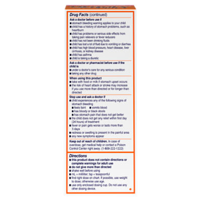 Children's Motrin Bubble Gum Flavor Pain Reliever/Fever Reducer Liquid, 4 fl oz. Image 4 of 9