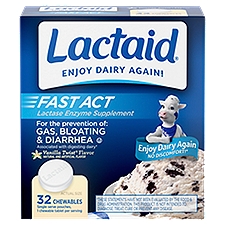 LACTAID Fast Act Chewables, 32 each