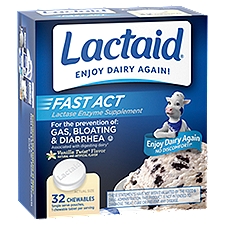 LACTAID Fast Act Chewables, 32 each
