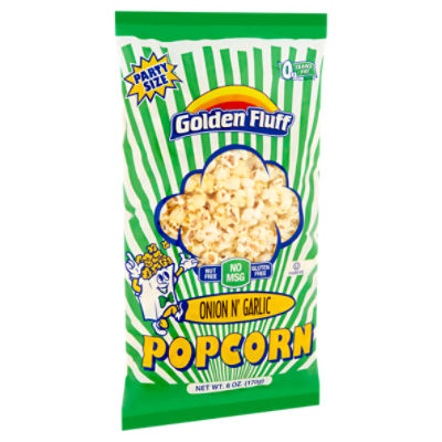 Golden Fluff Onion N' Garlic Popcorn Party Size, 6 oz