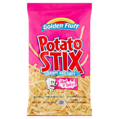 Golden Fluff Hot n' Spicy Potato Stix, .75 oz