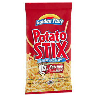 Golden Fluff Ketchup Flavor Potato Stix, 7/8 oz