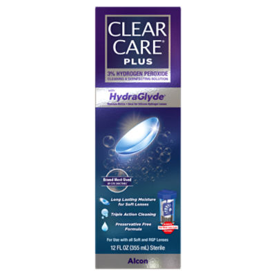 Clear Care Plus 3 Hydrogen Peroxide Cleaning & Disinfecting Solution