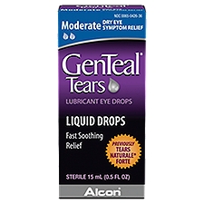 GenTeal Tears Moderate Lubricant Eye Drops, 0.5 Fluid ounce