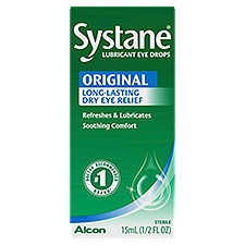 Alcon Systane Original Long-Lasting Dry Eye Relief Lubricant Eye Drops, 1/2 fl oz