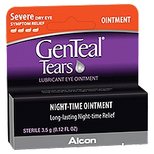 GenTeal Tears Lubricant Eye Ointment, Night-Time, 0.12 Fluid ounce