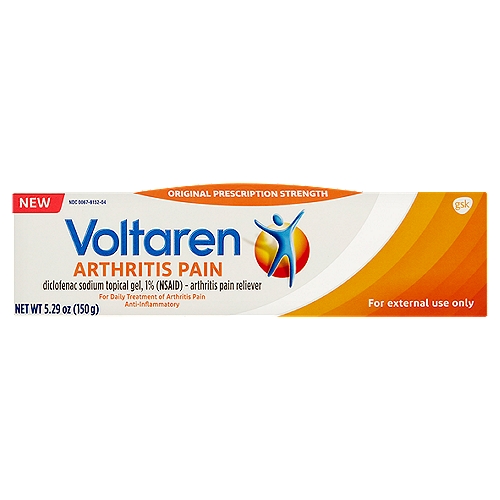 Voltaren Arthritis Pain Diclofenac Sodium Topical Gel, 5.29 oz