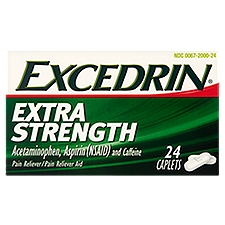 Excedrin Extra Strength, Caplets, 24 Each