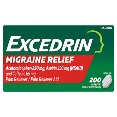 Excedrin Migraine Pain Relief Caplets - 200 Count