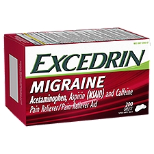 Excedrin Migraine Caplets, 200 Each