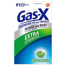 Gas-X Extra Strength Gas Relief Softgels with Simethicone 125 mg - 50 Count