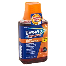 Theraflu ExpressMax Severe Cold & Cough Liquid, Daytime Berry Flavor, 8.3 Fluid ounce