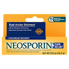 Neosporin + Pain Relief, Ointment, 0.5 Ounce